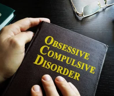 a picture of a brown book titled obsessive compulsive disorder