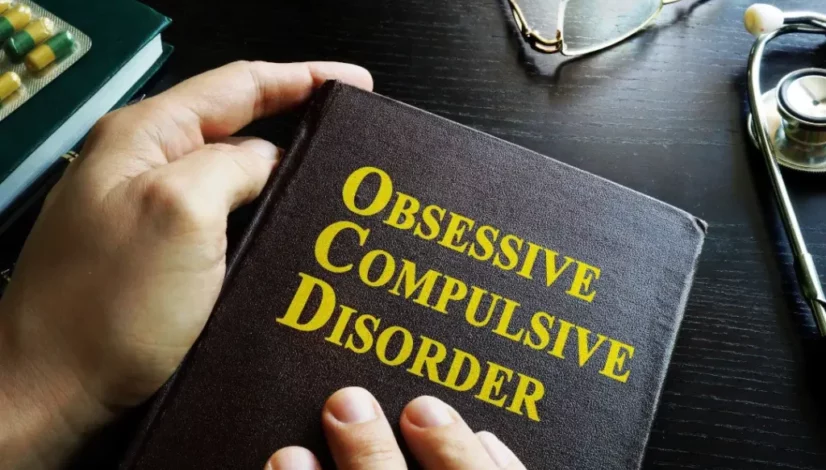 a picture of a brown book titled obsessive compulsive disorder